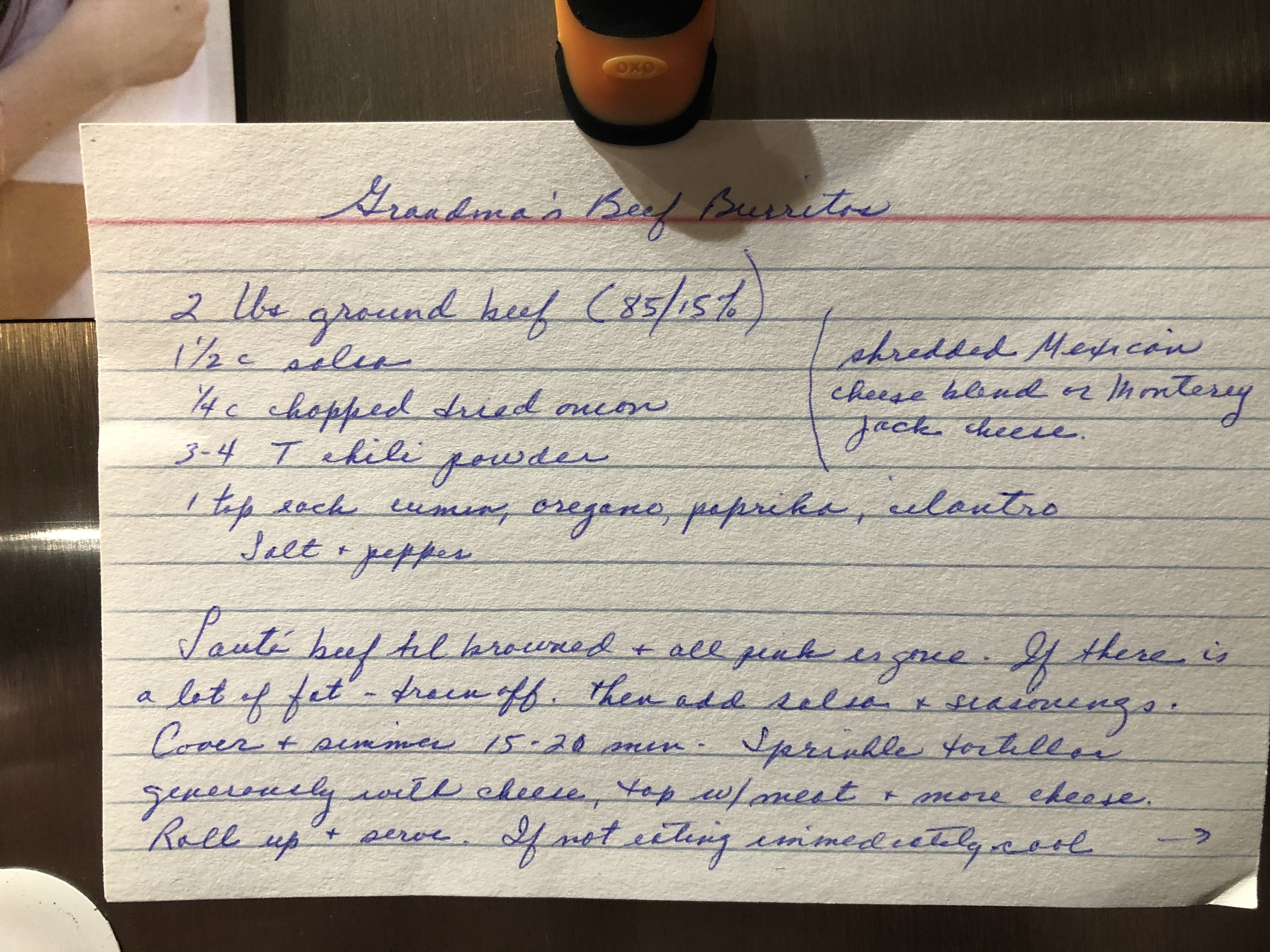 Recipe Front